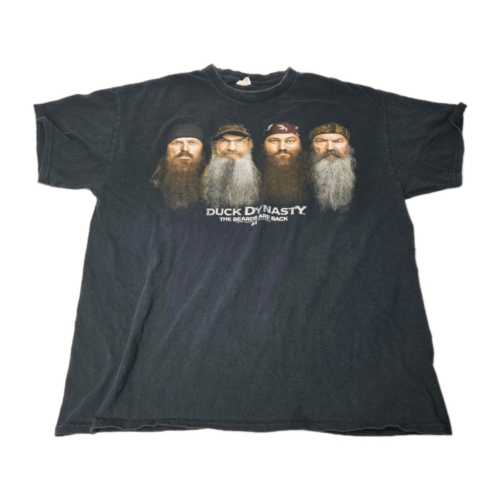 Duck Dynasty Men's T-shirt‎ Black Beards Are Back XL Si Jase Phil Robertson Tv